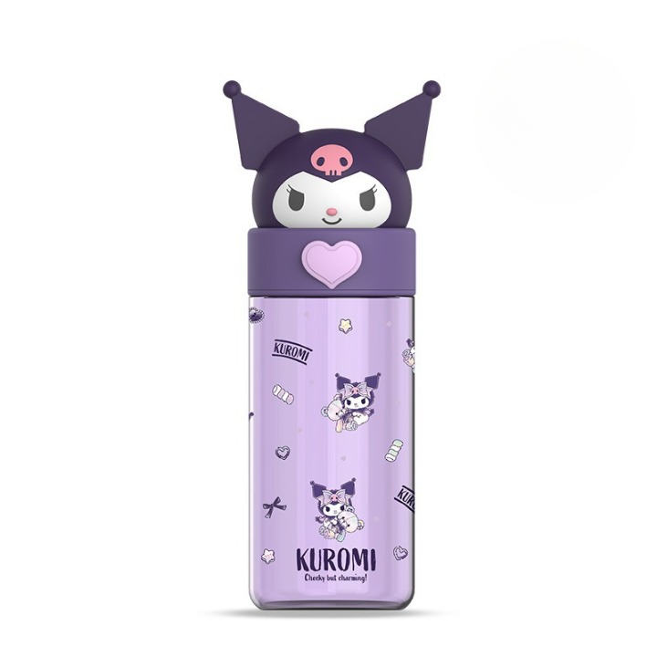 Botella de agua térmica Sanrio de 560ml/500ml – Vaso térmico de acero inoxidable con pajita de Kuromi, Hello Kitty, My Melody para niños y mujeres