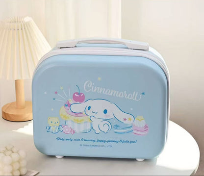Sanrio Hello Kitty Estuche portátil de almacenamiento, bonita caja organizadora de viaje de dibujos animados para niñas estudiantes