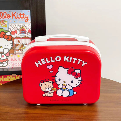 Sanrio Hello Kitty Estuche portátil de almacenamiento, bonita caja organizadora de viaje de dibujos animados para niñas estudiantes