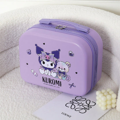 Sanrio Hello Kitty Estuche portátil de almacenamiento, bonita caja organizadora de viaje de dibujos animados para niñas estudiantes
