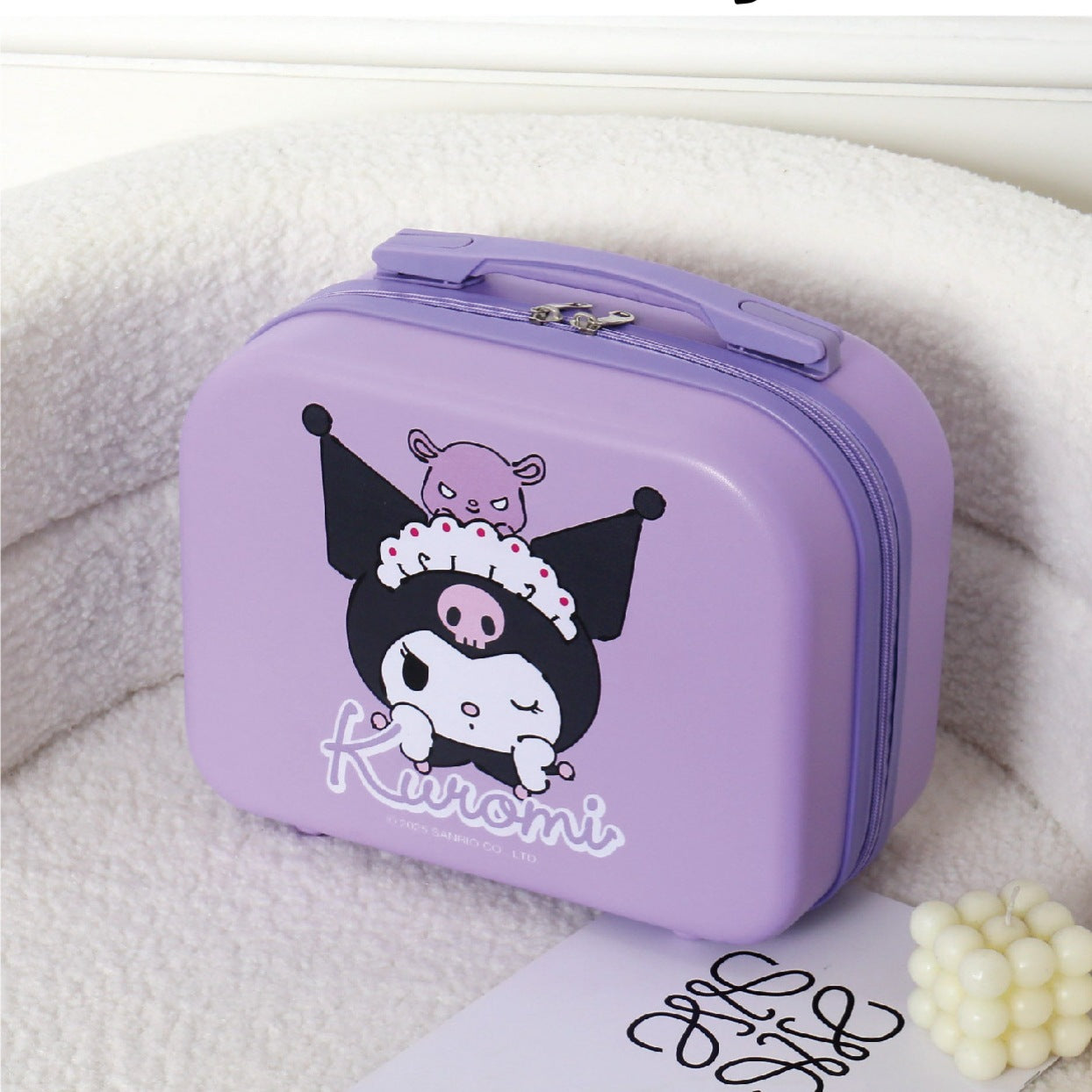 Sanrio Hello Kitty Estuche portátil de almacenamiento, bonita caja organizadora de viaje de dibujos animados para niñas estudiantes