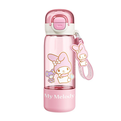 Botella de agua infantil de tritán con pajita My Melody/Kuromi/Pompompurin (420–960ml) – Diseño de dibujos animados sin BPA